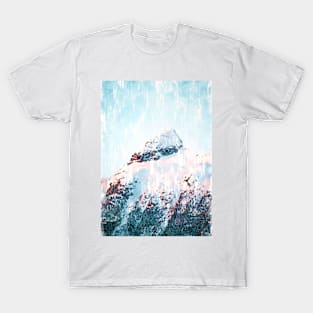 Cold Canadian Snowy Mountain Summit. For Mountain Lovers. T-Shirt